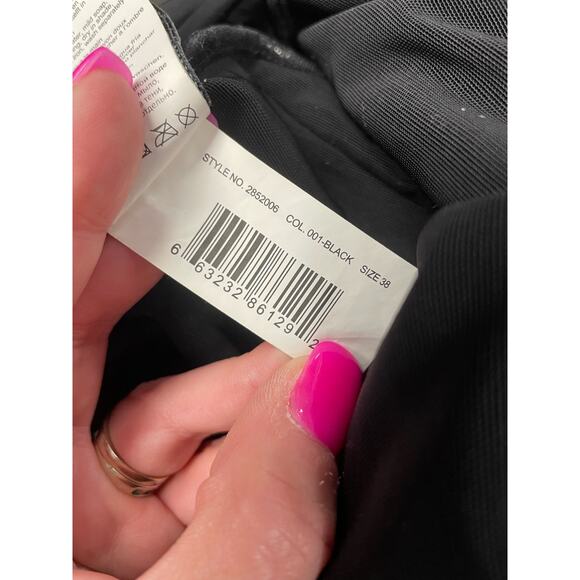 Gottex Profile black white rope weave back slimming one piece swim womens size 8 - Picture 7 of 7